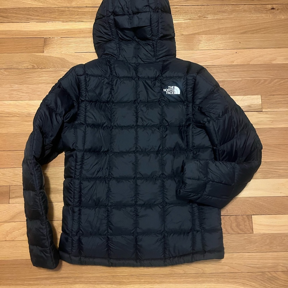 The North Face Quilted Black Hooded Jacket